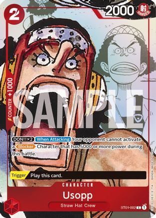 Usopp - ST01-002 (Alternate Art) (ST01-002) - One Piece Promotion Cards Foil | Grognard Games