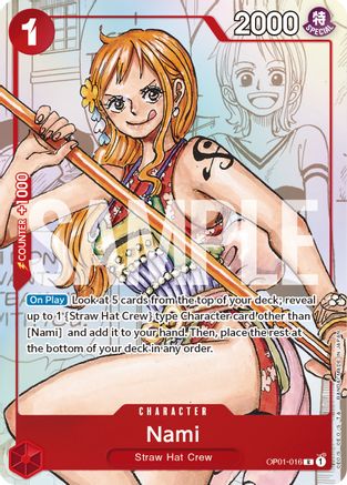 Nami - OP01-016 (Alternate Art) (OP01-016) - One Piece Promotion Cards Foil | Grognard Games
