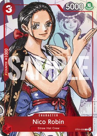 Nico Robin - ST01-008 (Alternate Art) (ST01-008) - One Piece Promotion Cards Foil | Grognard Games