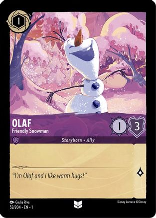 Olaf - Friendly Snowman (52/204) [The First Chapter] | Grognard Games
