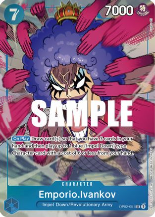 Emporio.Ivankov (051) (Alternate Art) (OP02-051) - Paramount War Foil | Grognard Games