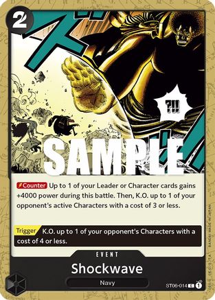 Shockwave (ST06-014) - Starter Deck 6: Absolute Justice | Grognard Games