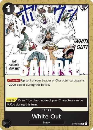 White Out (ST06-016) - Starter Deck 6: Absolute Justice | Grognard Games