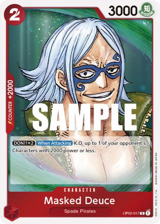 Masked Deuce (OP02-017) - Paramount War Foil | Grognard Games