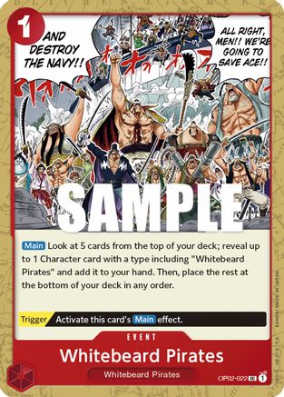 Whitebeard Pirates (OP02-022) - Paramount War | Grognard Games