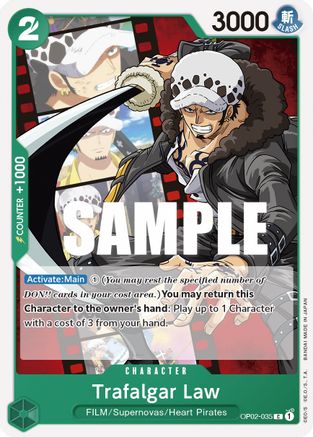 Trafalgar Law (OP02-035) - Paramount War | Grognard Games