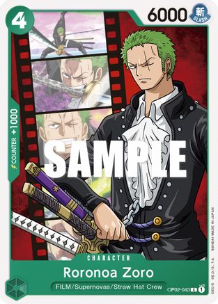 Roronoa Zoro (OP02-043) - Paramount War | Grognard Games