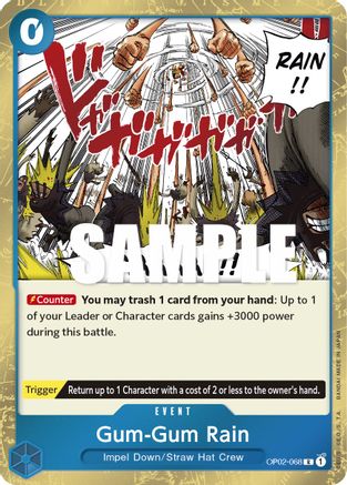 Gum-Gum Rain (OP02-068) - Paramount War Foil | Grognard Games