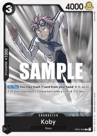Koby (OP02-098) - Paramount War Foil | Grognard Games