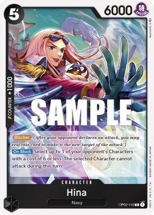 Hina (OP02-110) - Paramount War Foil | Grognard Games