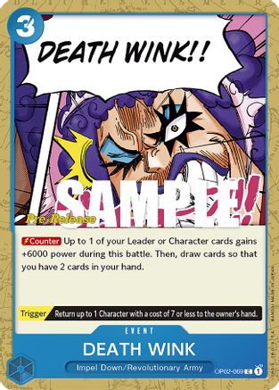DEATH WINK (OP02-069) - Paramount War Pre-Release Cards | Grognard Games