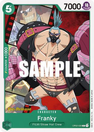 Franky (OP02-039) - Paramount War Pre-Release Cards | Grognard Games