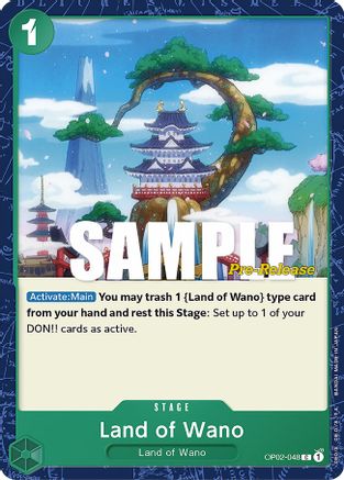 Land of Wano (OP02-048) - Paramount War Pre-Release Cards | Grognard Games