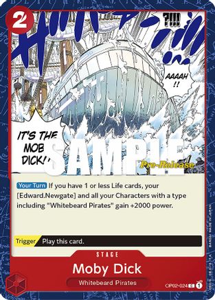 Moby Dick (OP02-024) - Paramount War Pre-Release Cards | Grognard Games