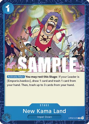 New Kama Land (OP02-070) - Paramount War Pre-Release Cards | Grognard Games