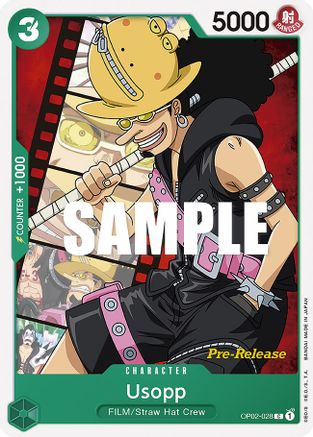 Usopp (OP02-028) - Paramount War Pre-Release Cards | Grognard Games