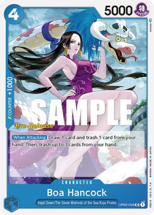 Boa Hancock (OP02-059) - Paramount War Pre-Release Cards | Grognard Games