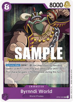 Byrnndi World (OP02-082) - Paramount War Pre-Release Cards | Grognard Games