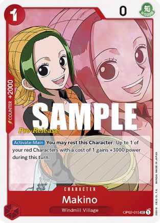 Makino (OP02-015) - Paramount War Pre-Release Cards | Grognard Games