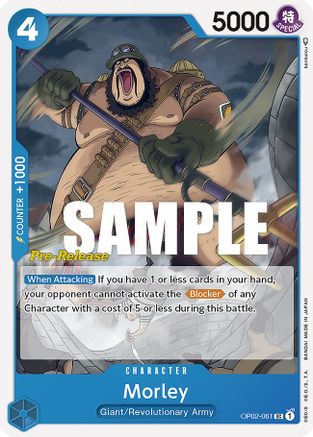 Morley (OP02-061) - Paramount War Pre-Release Cards | Grognard Games