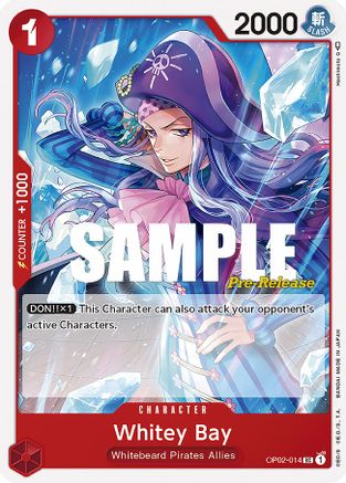 Whitey Bay (OP02-014) - Paramount War Pre-Release Cards | Grognard Games