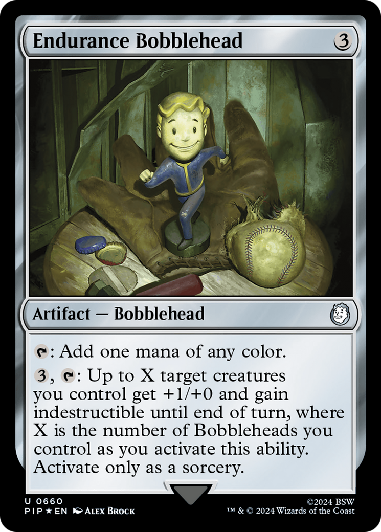 Endurance Bobblehead (Surge Foil) [Fallout] | Grognard Games