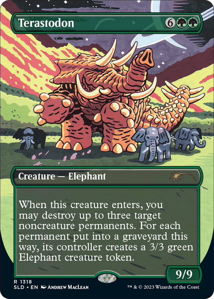 Terastodon (SLD-1318) - Secret Lair Drop (Borderless) Foil | Grognard Games
