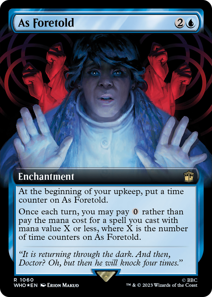 As Foretold (Extended Art) (Surge Foil) [Doctor Who] | Grognard Games