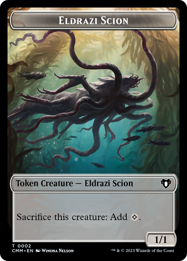 Eldrazi Scion // Spider Double-Sided Token [Commander Masters Tokens] | Grognard Games