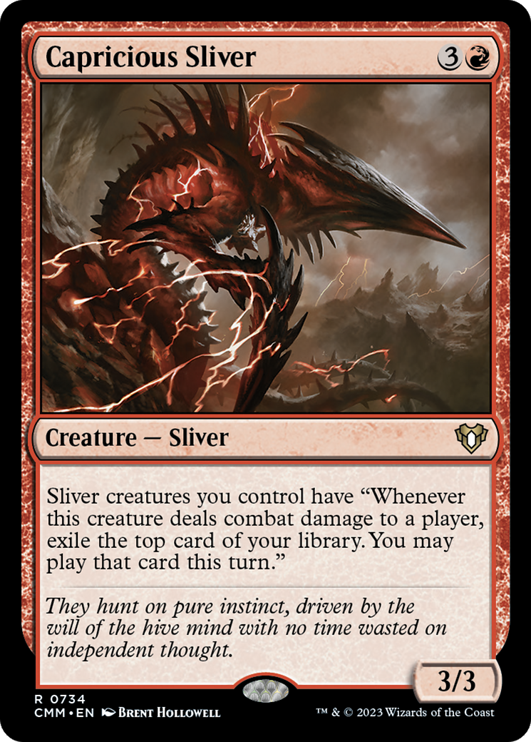Capricious Sliver [Commander Masters] | Grognard Games
