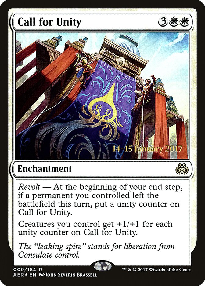 Call for Unity [Aether Revolt Prerelease Promos] | Grognard Games