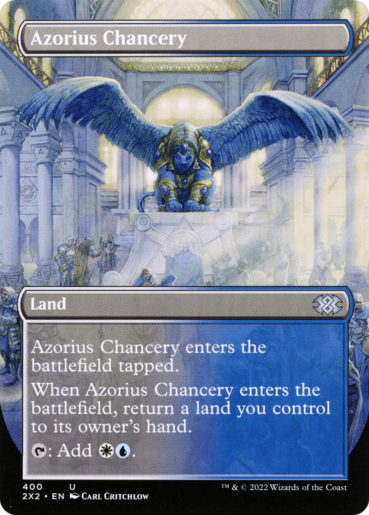 Azorius Chancery (Borderless Alternate Art) [Double Masters 2022] | Grognard Games