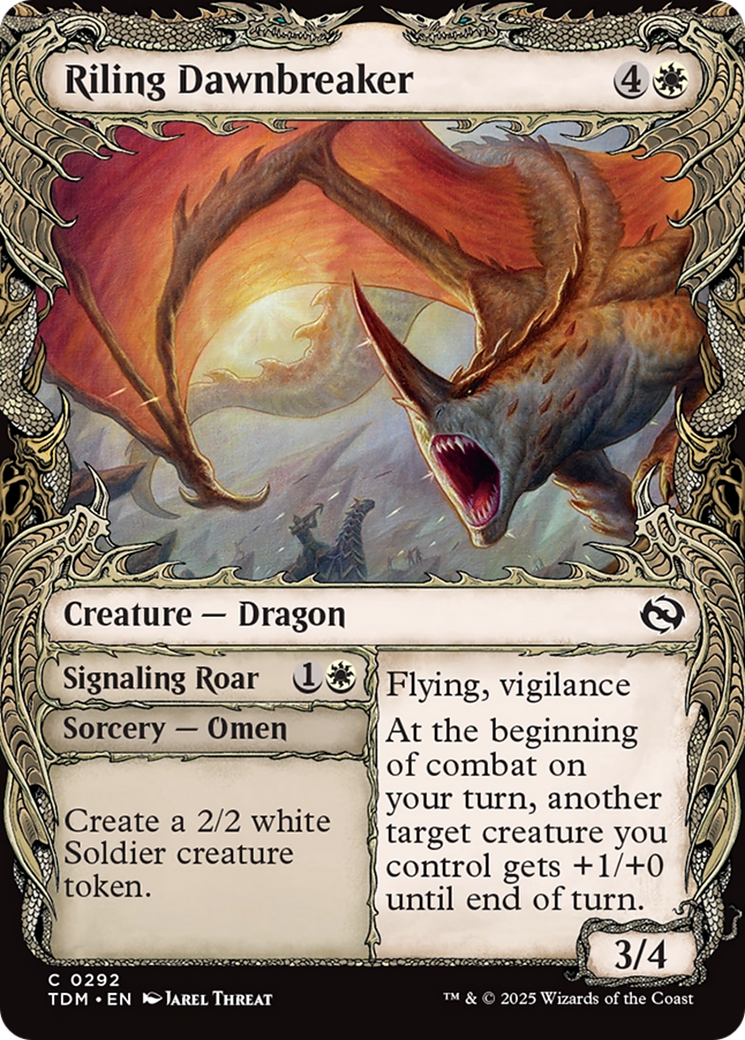 Riling Dawnbreaker (Showcase) [Tarkir: Dragonstorm] | Grognard Games