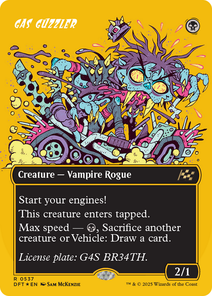 Gas Guzzler (Borderless) (First-Place Foil) [Aetherdrift] | Grognard Games