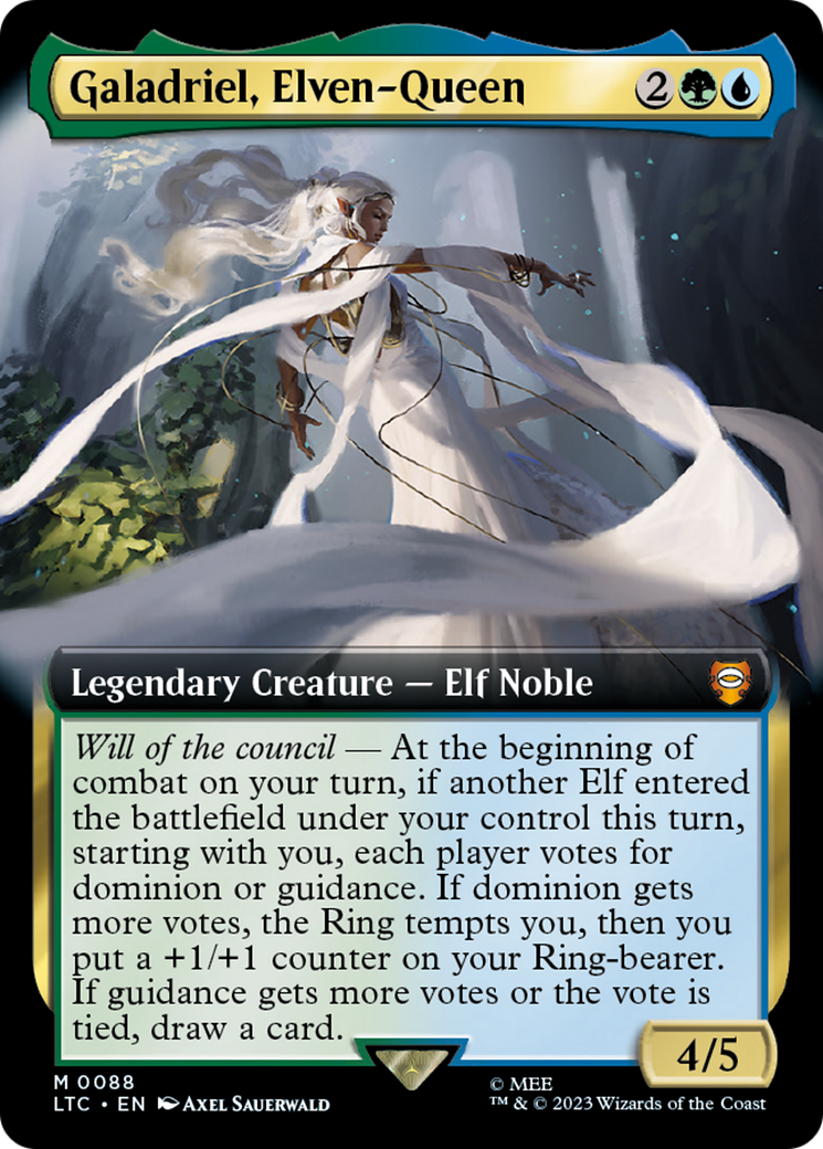 Galadriel, Elven-Queen (Extended Art) [The Lord of the Rings: Tales of Middle-Earth Commander] | Grognard Games