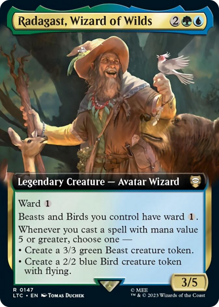 Radagast, Wizard of Wilds (Extended Art) [The Lord of the Rings: Tales of Middle-Earth Commander] | Grognard Games