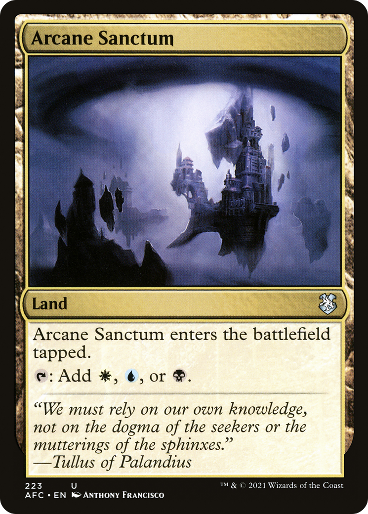 Arcane Sanctum [Dungeons & Dragons: Adventures in the Forgotten Realms Commander] | Grognard Games