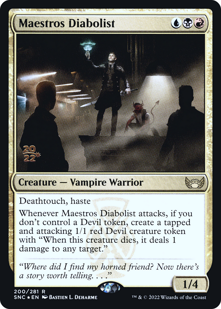 Maestros Diabolist [Streets of New Capenna Prerelease Promos] | Grognard Games