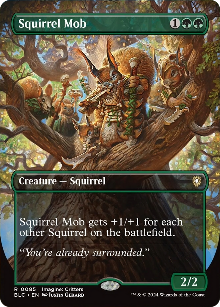 Squirrel Mob (Borderless) [Bloomburrow Commander] | Grognard Games