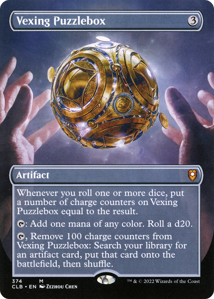 Vexing Puzzlebox (Borderless Alternate Art) [Commander Legends: Battle for Baldur's Gate] | Grognard Games