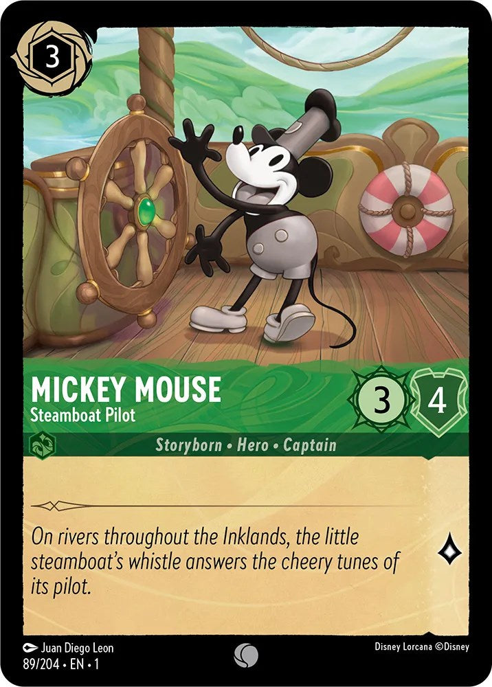 Mickey Mouse - Steamboat Pilot (89/204) [The First Chapter] | Grognard Games