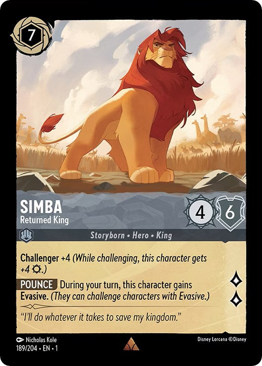 Simba - Returned King (189/204) [The First Chapter] | Grognard Games