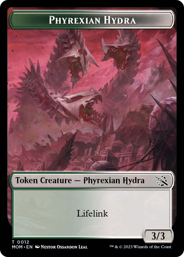 Elemental (2) // Phyrexian Hydra (12) Double-Sided Token [March of the Machine Tokens] | Grognard Games