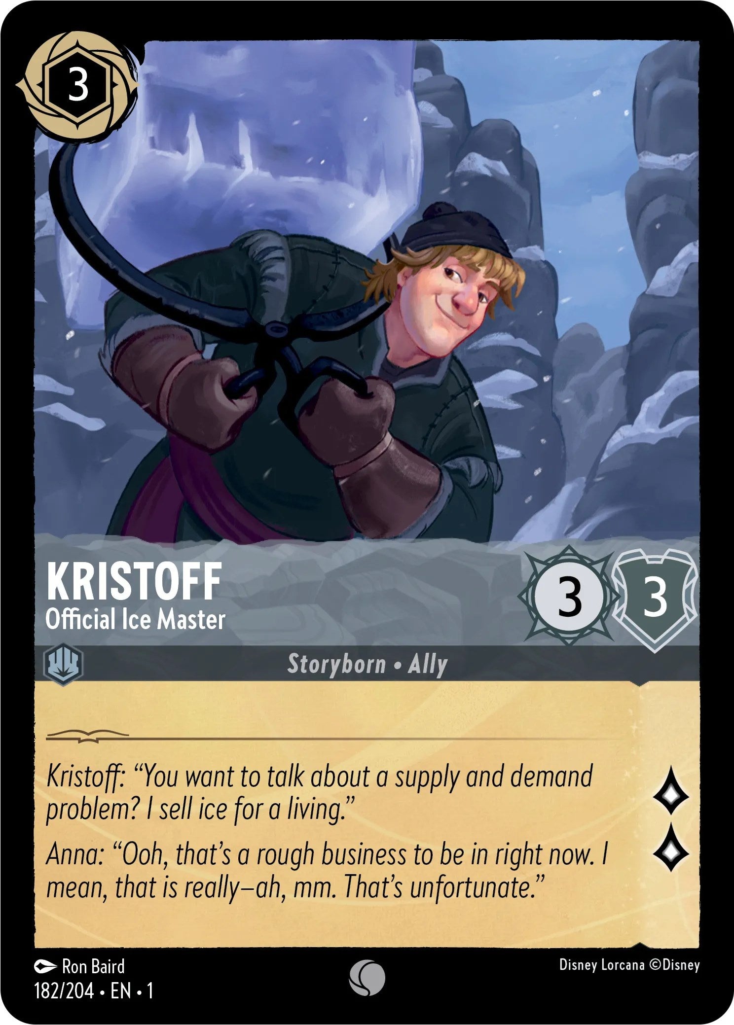 Kristoff - Official Ice Master (182/204) [The First Chapter] | Grognard Games