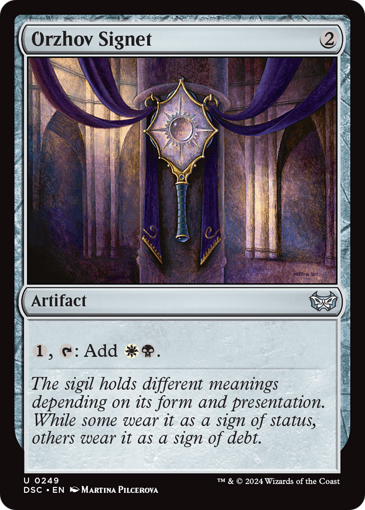 Orzhov Signet [Duskmourn: House of Horror Commander] | Grognard Games