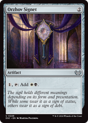 Orzhov Signet [Duskmourn: House of Horror Commander] | Grognard Games