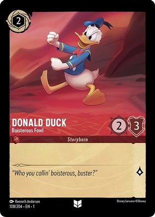Donald Duck - Boisterous Fowl (108/204) [The First Chapter] | Grognard Games