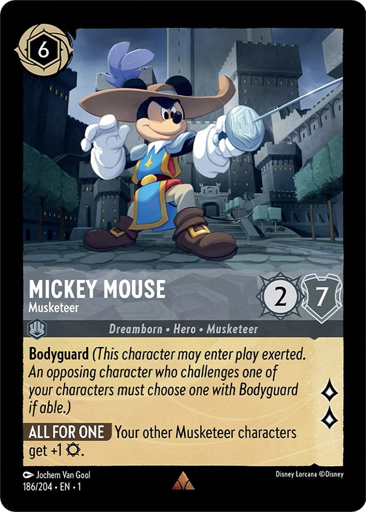 Mickey Mouse - Musketeer (186/204) [The First Chapter] | Grognard Games