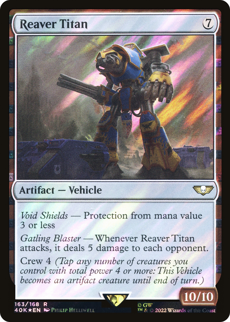 Reaver Titan (Surge Foil) [Universes Beyond: Warhammer 40,000] | Grognard Games