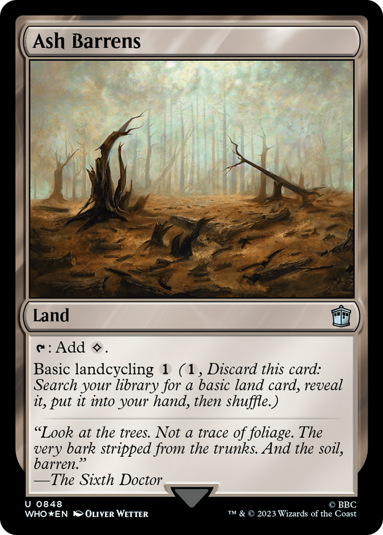 Ash Barrens (Surge Foil) [Doctor Who] | Grognard Games